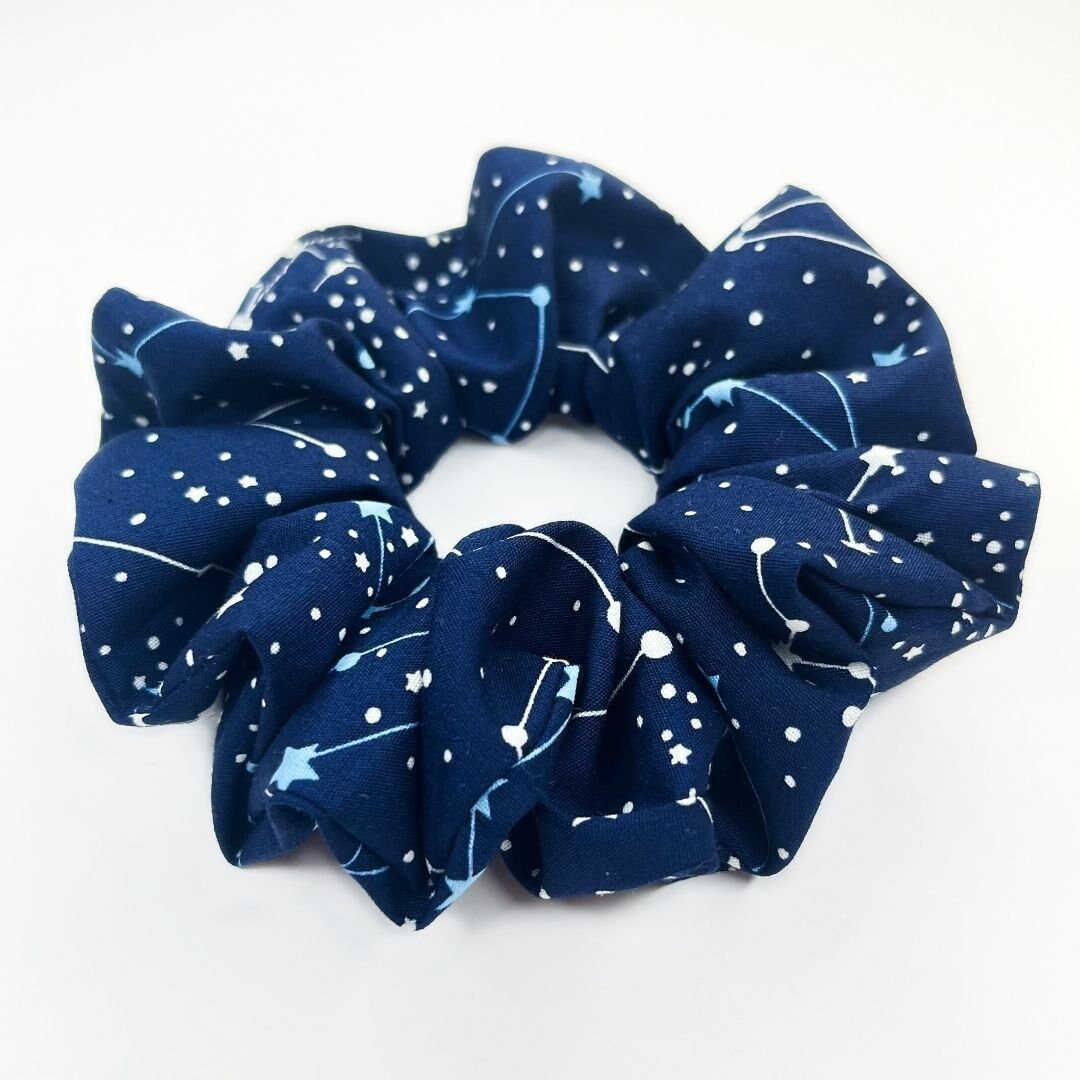 Constellation Scrunchie / Space themed gift for her, Star gift, Witchy hair accessories, Teen stocking filler, Christmas eve box filler idea