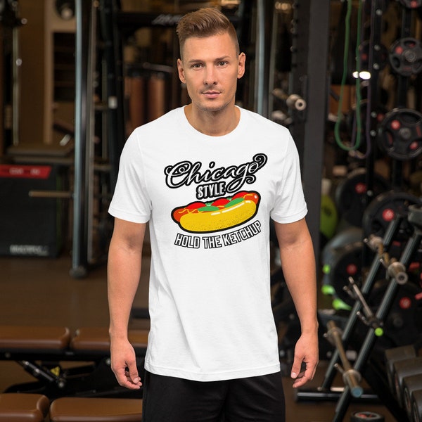 Chicago Style Hotdog Unisex t-shirt, Hotdog SVG, cadeau pour les amateurs de nourriture de Chicago