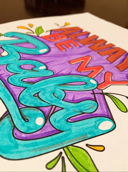 90's Hip-hop/r&b Coloring Pages #1 (digital Download) - Etsy
