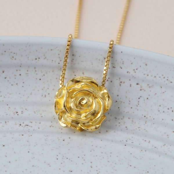 Rose Gold Necklace - Etsy