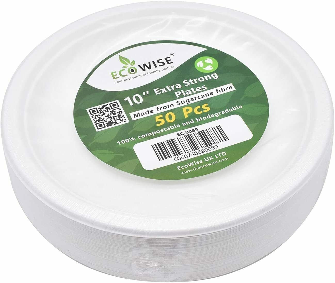 100% Compostable Paper Plates [10 inch - 125-Pack] 3 Compartment Disposable  Plates Heavy-Duty Quality, Natural Bagasse Eco-Friendly Made of Sugar Cane  & Wheat Straw Fibers, 10 Biodegradable Plates - A World Of Deals