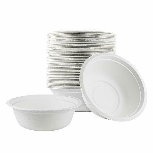 (20 PACK) EcoQuality 6 inch Round White Plastic Plates with Gold Butterfly  Design - Disposable China Like Party Plates, Small Heavy Duty Dessert