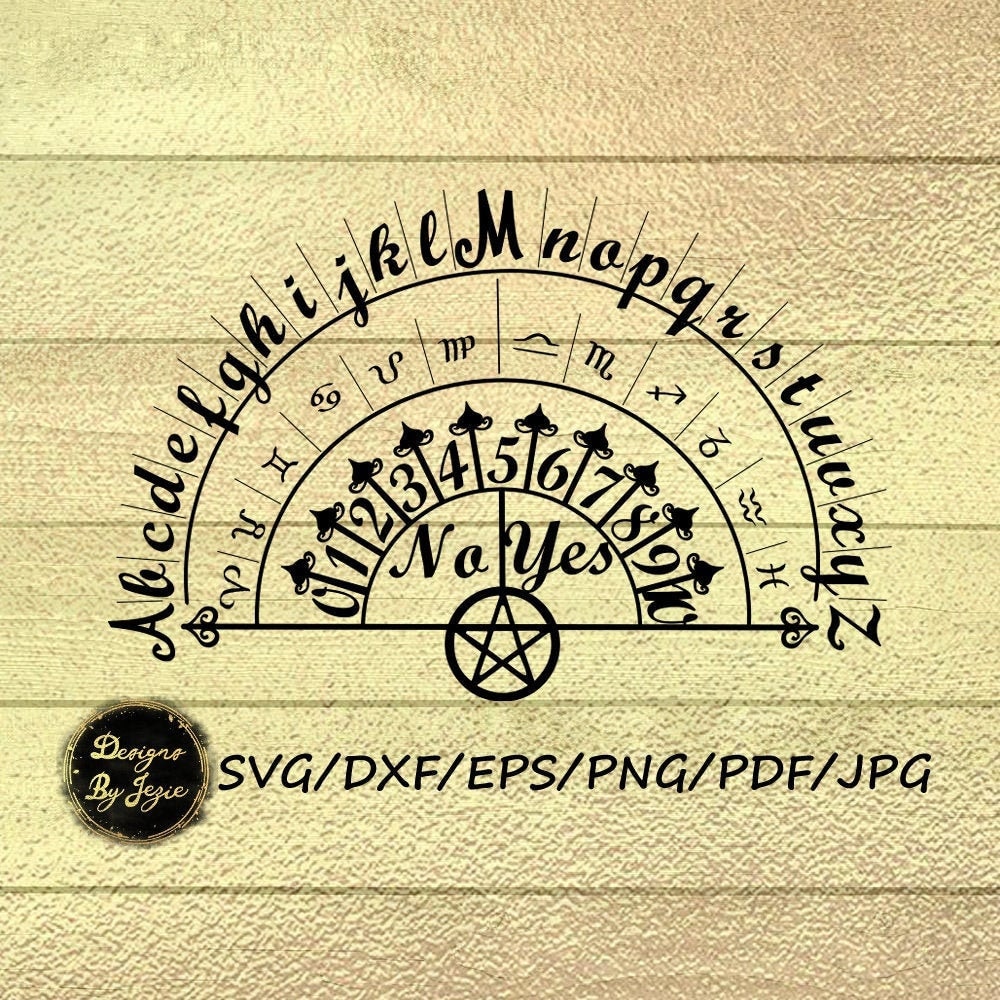 Scrying Design Pendulum Scrying Chart, Ouija Chart, Wiccan, Wicca Design, Pagan Chart ...