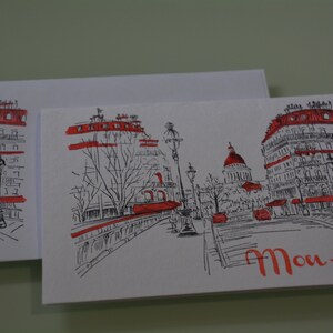 Mon Ami - My Friend Notecard