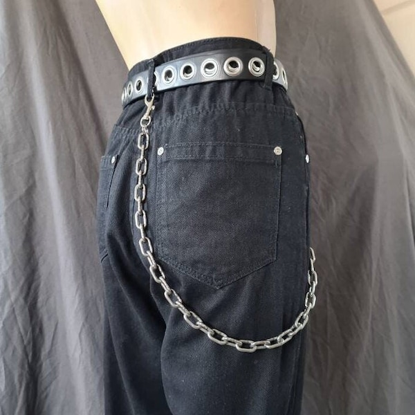 Thick Wallet chain, bulky, chunky, heavy Belt chain, 90's Trouser chain, Industrial, Alternative, Grunge, Goth, Punk, Rock, Grungy