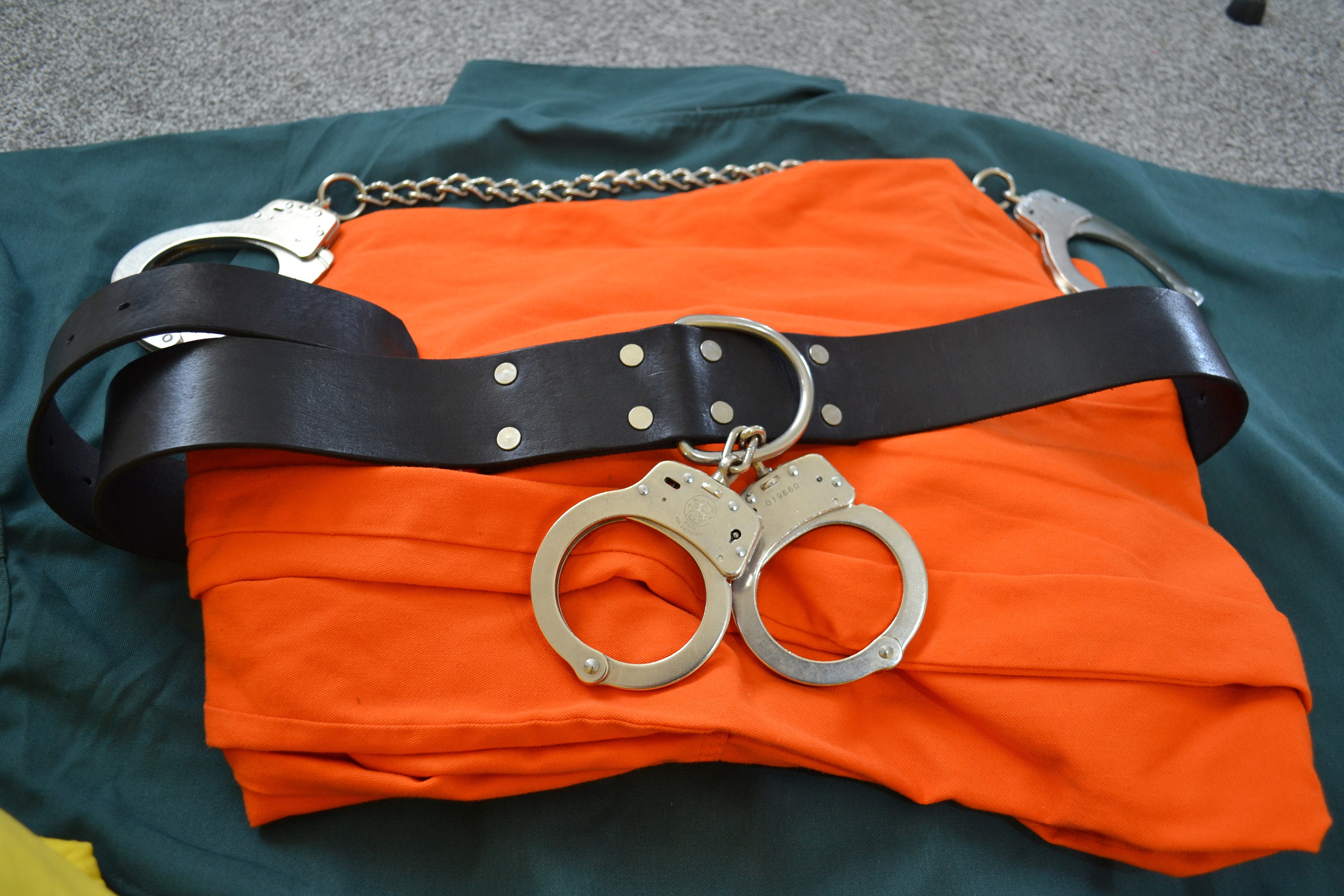 Handcuff Belt 2 inch wide extra large and small BDSM Prisoner Etsy