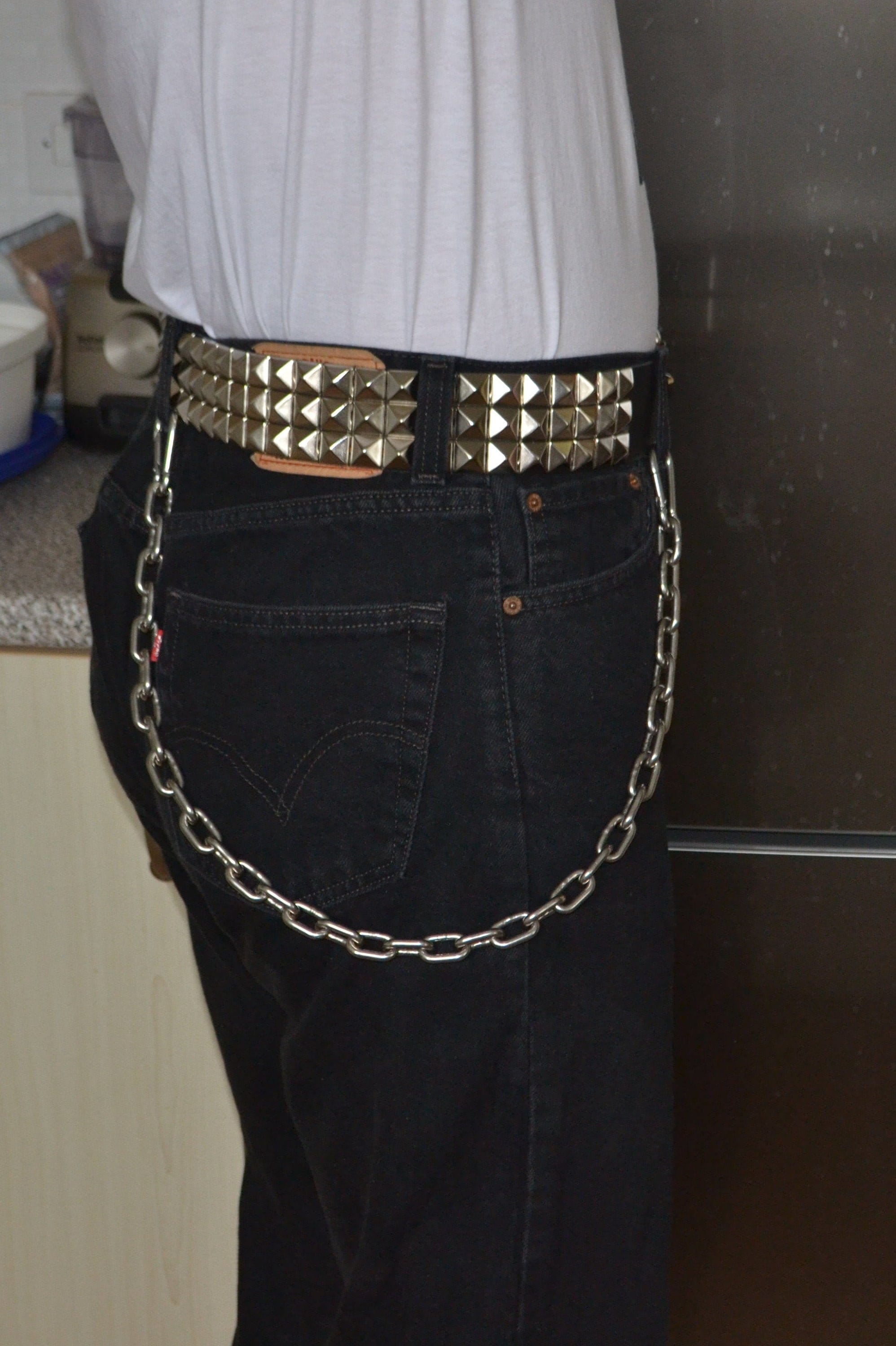 Chain Belts Large Heavy Metal Pants Chain Side Punk Chain On Jeans
