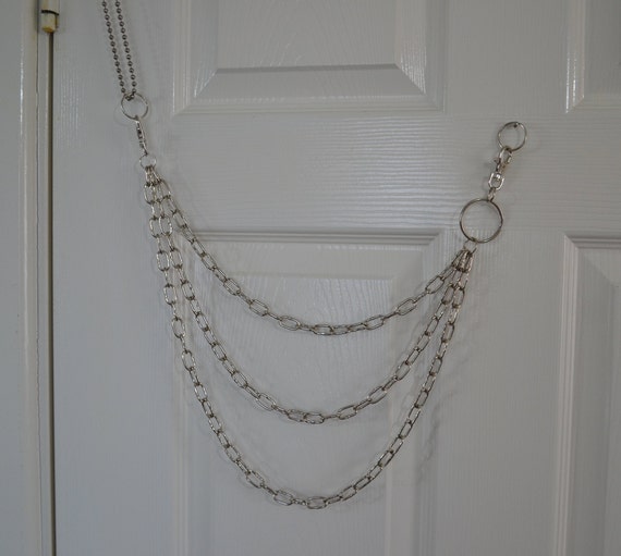 Triple Wallet Chain With O Ring, Belt Chain, 90's Trouser Chain