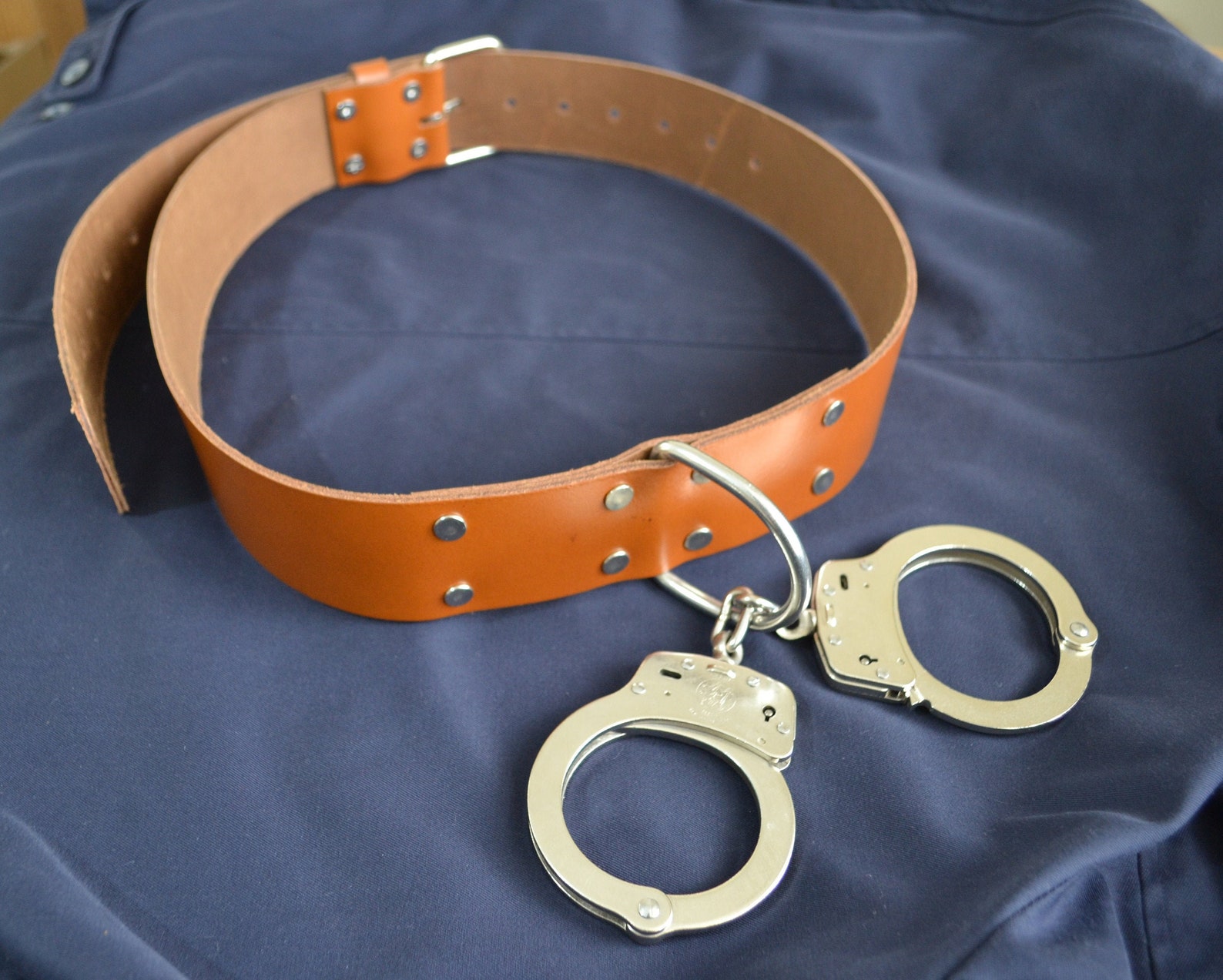 Handcuff Belt 2 Inch Wide BDSM Prisoner Jail Leather Bondage Etsy
