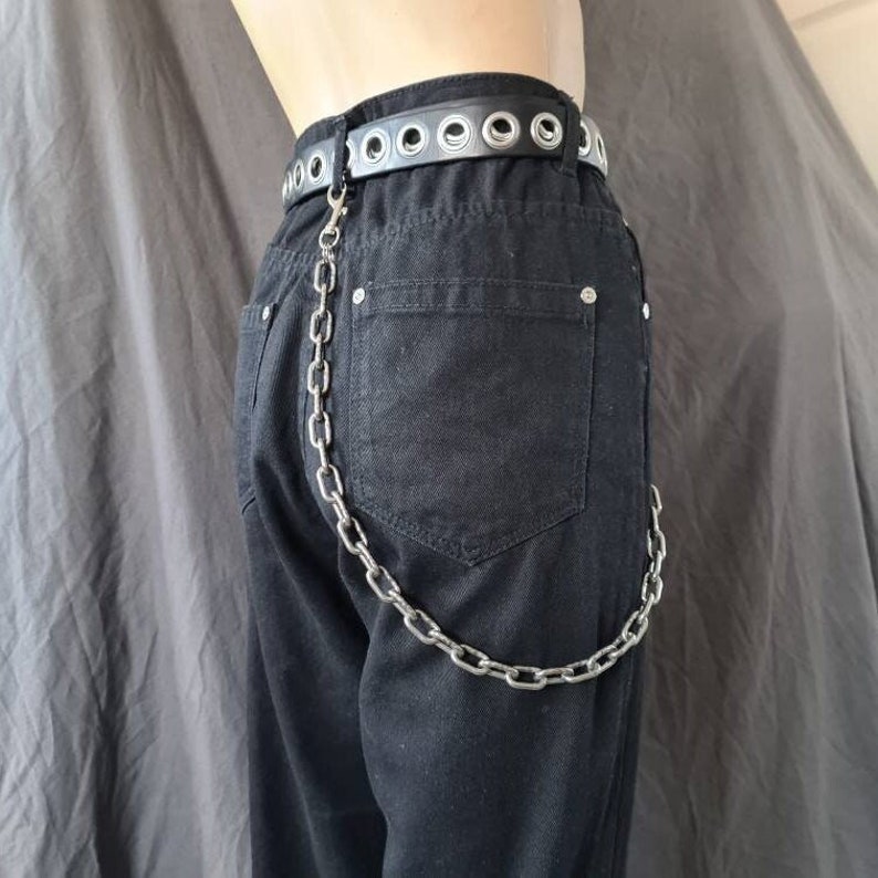 Thick Wallet chain, bulky, chunky, heavy Belt chain, 90's Trouser chain, Industrial, Alternative, Grunge, Goth, Punk, Rock, Grungy 