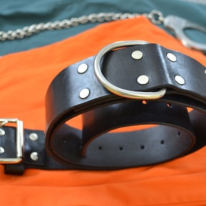 Handcuff Belt 2 Inch Wide Extra Large and Small BDSM Prisoner Jail ...