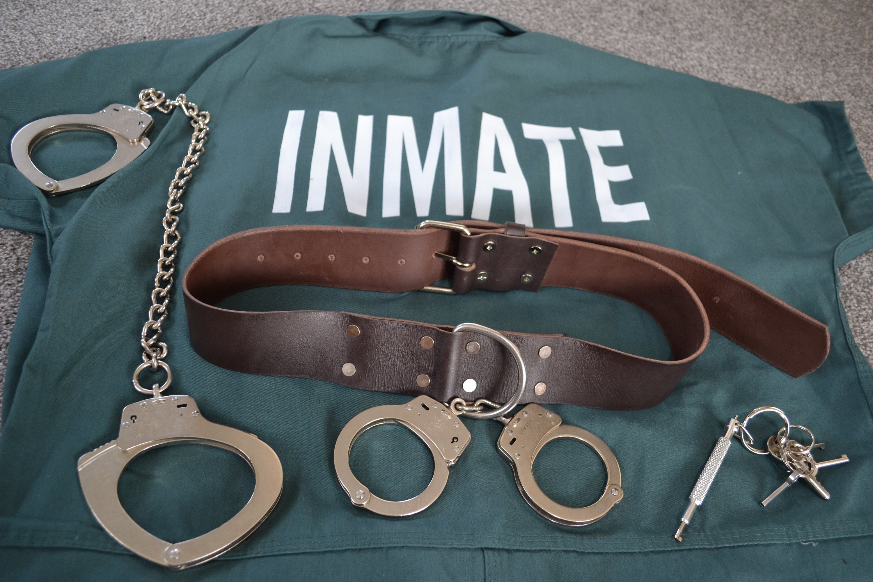 Handcuff Belt 2 inch wide Dark Brown BDSM Prisoner Jail | Etsy