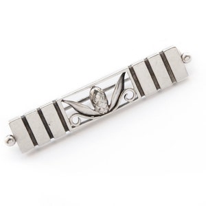 Georg Jensen art deco style pineapple brooch. Vintage sterling silver.
