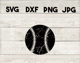 softball distressed 3 SVG, DXF, png, jpg, digital download, silhouette, cricut