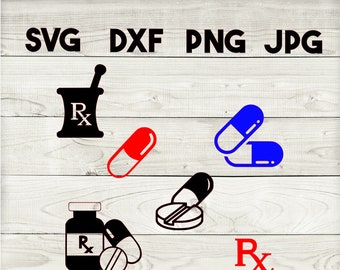 pills SVG, DXF, png, jpg, digital download, silhouette, cricut