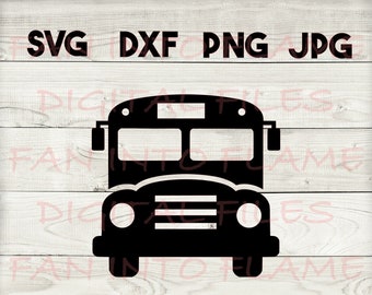 bus SVG, DXF, png, jpg, digital download, silhouette, cricut