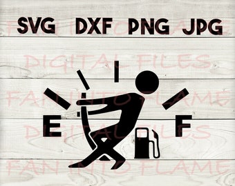 gas gauge SVG, DXF, png, jpg, digital download, silhouette, cricut, glowforge