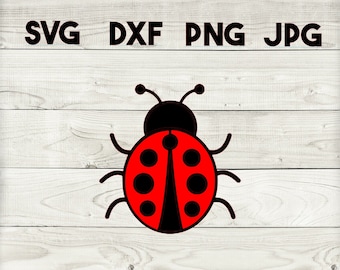 ladybug SVG, DXF, png, jpg, digital download, silhouette, cricut