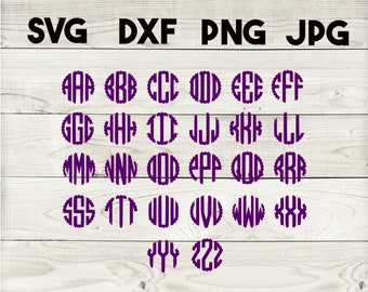 Download Monogram Svg File Etsy