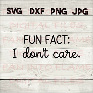 fait amusant SVG, DXF, png, jpg, téléchargement numérique, silhouette, cricut, glowforge