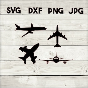 plane SVG, DXF, png, jpg, digital download, silhouette, cricut