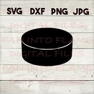 hockey puck SVG, DXF, png, jpg, digital download, silhouette, cricut, glowforge