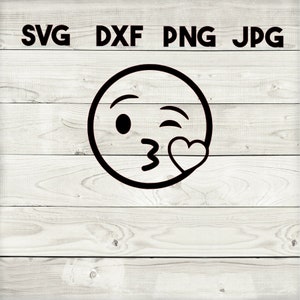 kus emoji SVG, DXF, png, jpg, digitale download, silhouet, cricut