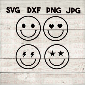Smile 4 SVG, DXF, png, jpg, digital download, silhouette, cricut, glowforge