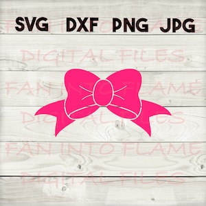 bow 2 SVG, DXF, png, jpg, digital download, silhouette, cricut