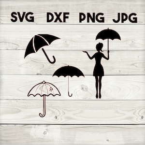 Umbrella bundle SVG, DXF, png, jpg, digital download, silhouette, cricut
