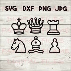 chess SVG, DXF, png, jpg, digital download, silhouette, cricut
