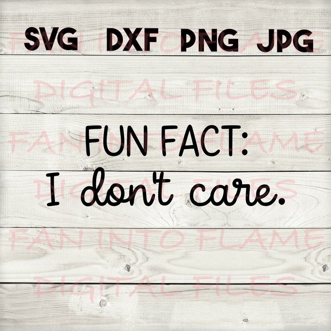 Fun Fact SVG, DXF, Png, Jpg, Digital Download, Silhouette, Cricut ...