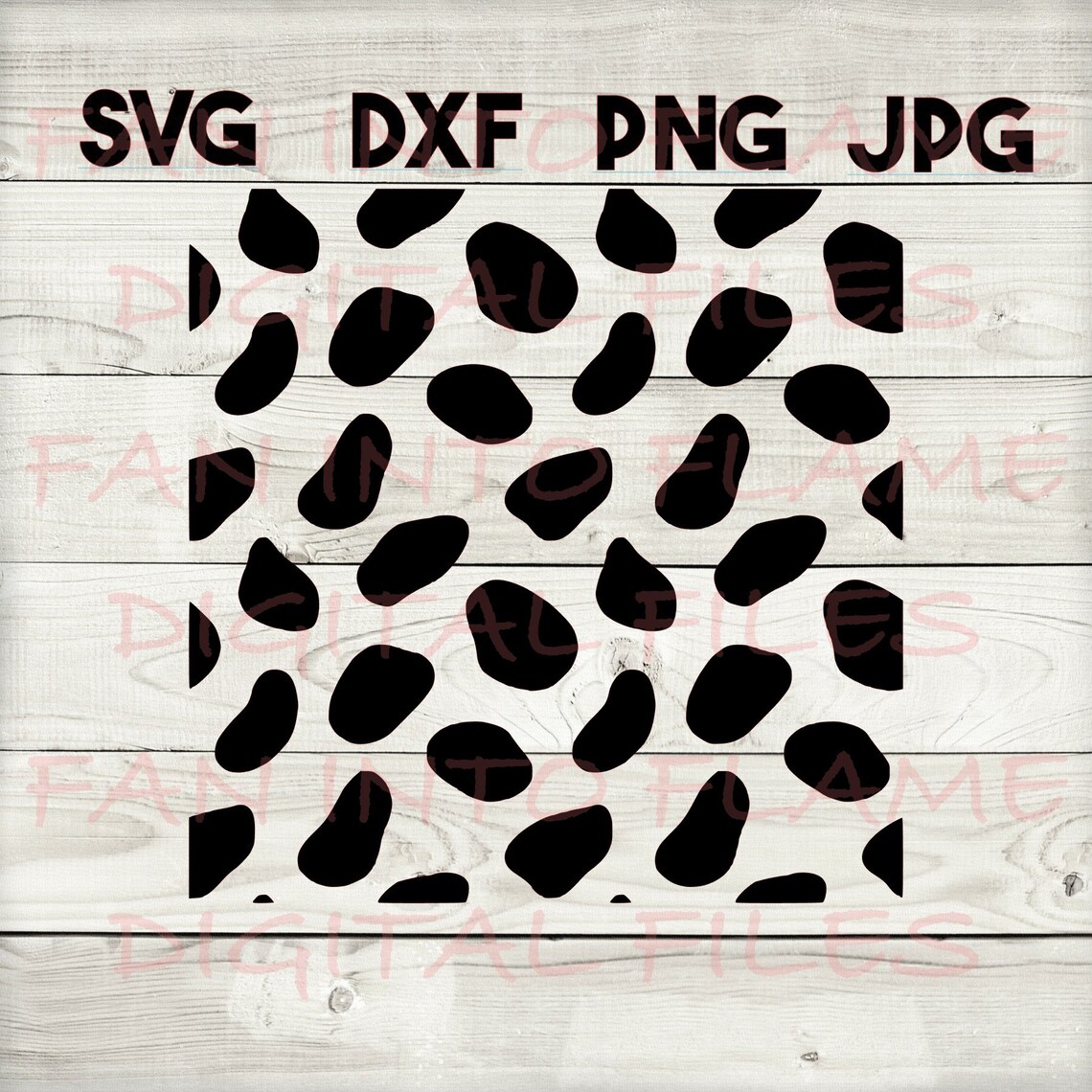 Dalmatian spots SVG DXF png jpg digital download | Etsy