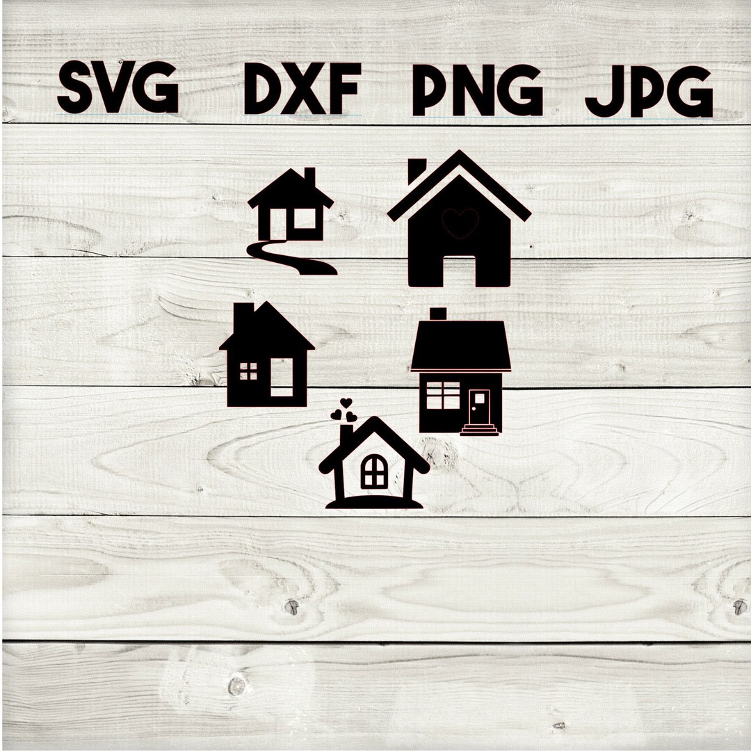 House SVG DXF Png Jpg Digital Download Silhouette Cricut - Etsy Australia