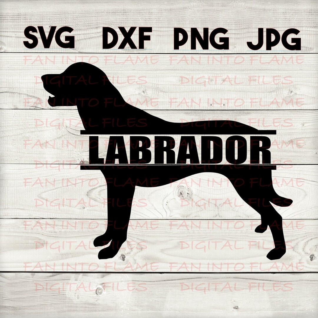 Lab Split Monogram SVG, DXF, Png, Jpg, Digital Download, Silhouette ...