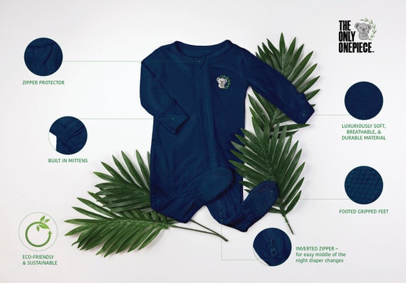 baby pajamas with inverted zipper