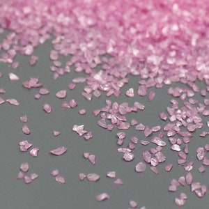 Pink irregular crushed broken glass nail art Small glass chips glitter stone glass chips uv resin epoxy Jewelry making supplies