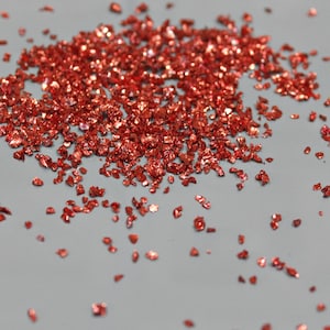 Rood klein gebroken glas 3D-nagel Harskunst Onregelmatig Gebroken glaschips Glittersteendecoratie uv-hars epoxyvullingen Sieraden maken