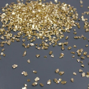 Gold Irregular crushed broken glass 3D nail art Chunky glass chip glitter stone decoration uv resin epoxy fillings Jewelry making supplies