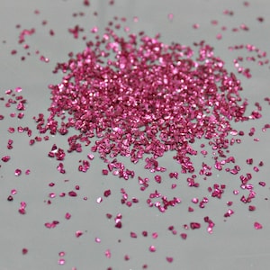 Magenta klein Onregelmatig gebroken glas 3D-nagel Harskunst glaschips Glittersteendecoratie uv-hars epoxyvullingen Sieraden maken