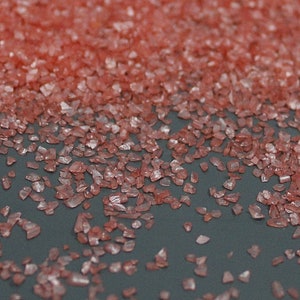 Salmon irregular crushed broken glass nail art Small glass chips stone glass chips uv resin epoxy Jewelry making supplies