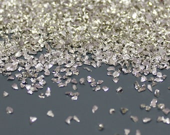 Silver Irregular crushed broken glass 3D nail art Small glass chips glitter stone decoration uv resin epoxy fillings Jewelry making supplies