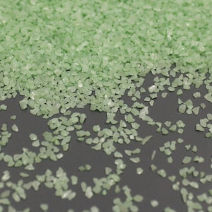 Light green irregular crushed broken glass nail art Small glass chips glitter stone glass chips uv resin epoxy Jewelry making supplies