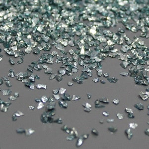 Teal medium Irregular crushed broken glass 3D nail art glass chips stone decoration uv resin epoxy fillings Jewelry making