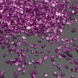 Chunky purple crushed broken glass 3D nail Resin art Irregular glass chips Glitter stone decoration uv resin epoxy fillings Jewelry making
