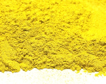 Yellow Mica Powder: Cosmetic Grade Resin, Candle, Bath Bomb Soap Dye