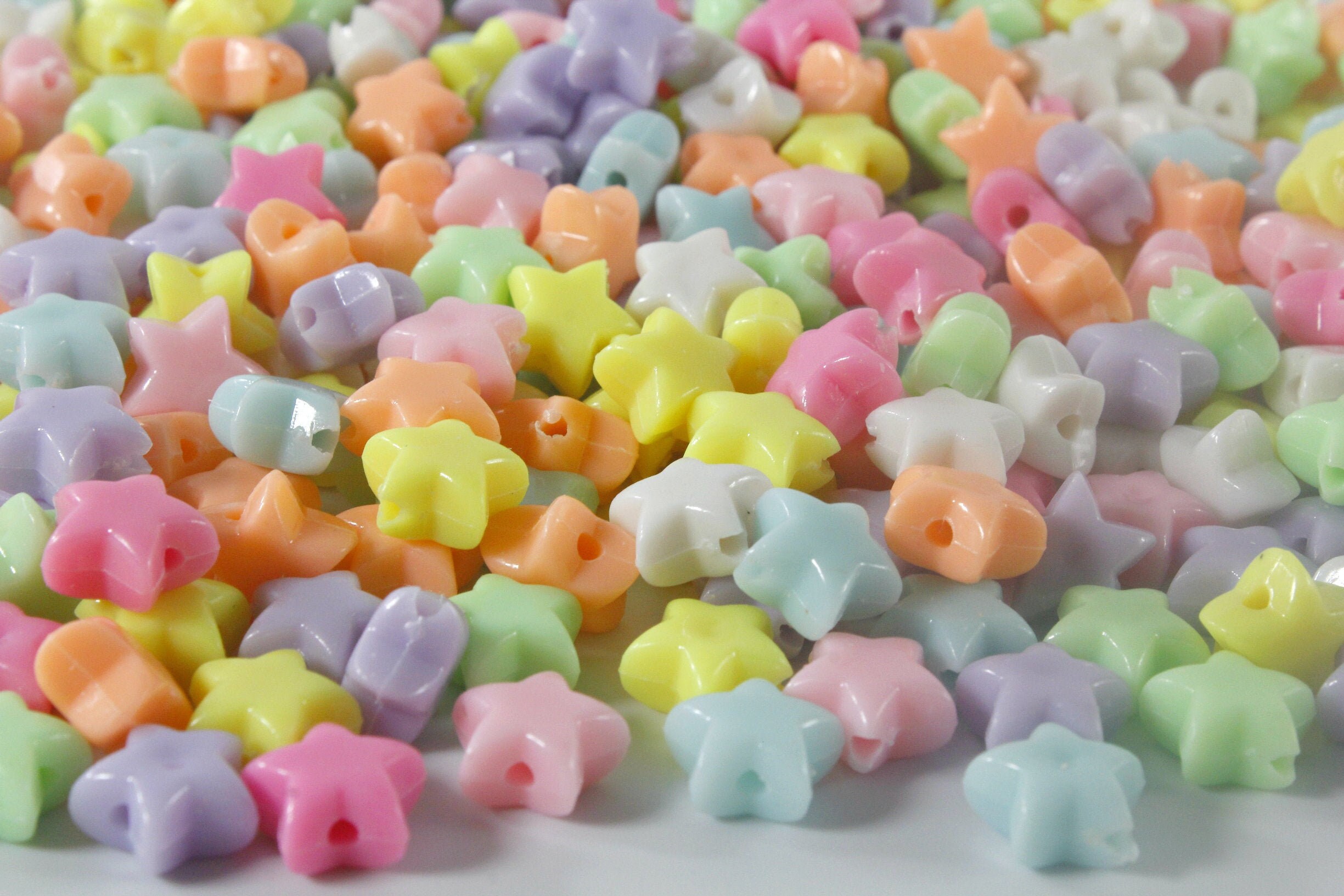 Colorful acrylic star loose spacer beads for jewelry making Candy col…