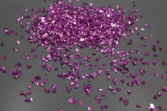 Chunky purple crushed broken glass 3D nail Resin art Irregular glass chips Glitter stone decoration uv resin epoxy fillings Jewelry making