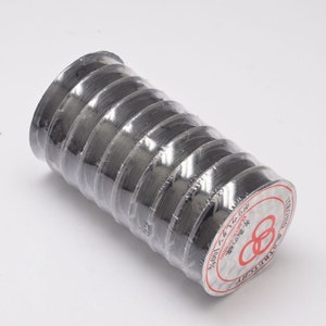 0.8mm 10m elástico plano negro cadena cuentas cuentas abalorios hilo plano cuerda elástica cordón para joyería haciendo suministros Pulsera cuerda redonda