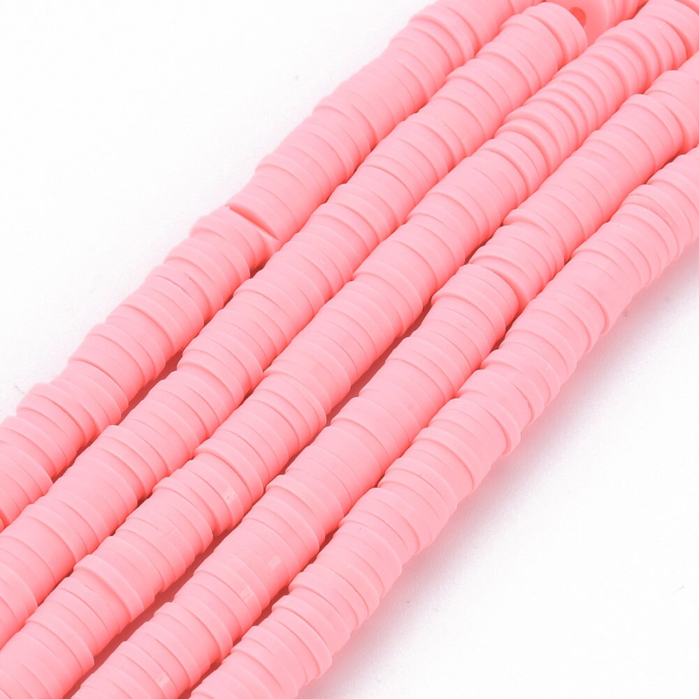 6mm Cube Polymer Clay Beads, Pink Heishi Beads, Square Clay Beads, Jewelry  Beads, Bead for Bracelet 480 